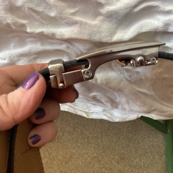 EUC Mens Nextbelt adjustable ratchet Alligator belt black leather - Picture 13 of 13